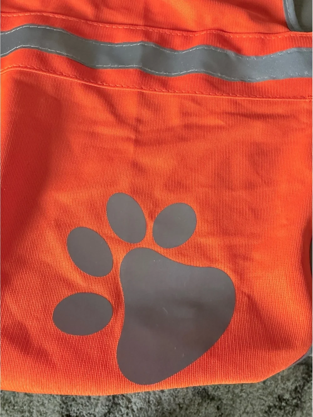 4LegsFriend Blaze Orange Reflective Dog Safety Vest Size L